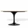 Imagem de Mesa De Jantar Tulipa Saarinen Oval 137x90 cm Madeira Base Preta