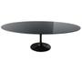 Imagem de Mesa de Jantar Tulipa Saarinen Oval 140x90 cm Laqueada + Vidro