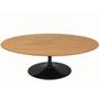 Imagem de Mesa de Jantar Tulipa Saarinen Oval 160x90 cm Madeira Base Preta