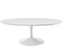 Imagem de Mesa De Jantar Tulipa Saarinen Oval 180x100 cm Madeira Base Branca