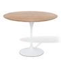 Imagem de Mesa De Jantar Tulipa  Saarinen Redonda 150 cm Madeira Base Branca