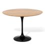 Imagem de Mesa De Jantar Tulipa  Saarinen Redonda 150 cm Madeira Base Preta