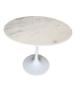 Imagem de Mesa De Jantar Tulipa Saarinen Redonda 90 cm Mármore Branco Extra