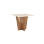 Imagem de Mesa de Jantar Vertice 90 S/ Vidro Nature/Off White - Henn