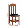 Imagem de Mesa De Madeira Maciça Com 10 Cadeiras Estofadas 220 x 88 Mel Suprema Shop JM