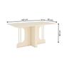 Imagem de Mesa de Madeira Mavi Canto Reto Off White Sc105 - Henn