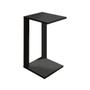 Imagem de Mesa de Madeira Preto Decor Casa Clássica MDF Apoio Lateral