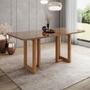 Imagem de Mesa de Madeira Yara 160 Cm com Vidro Nature - Henn