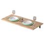 Imagem de Mesa De Parede Dobravel Supensa Com Suporte 90x45
