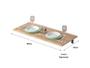 Imagem de Mesa De Parede Dobravel Supensa Com Suporte 90x45