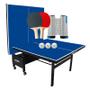 Imagem de MESA DE PING PONG MDF 18mm 1084 KLOPF C/ RODAS + KIT Completo Brasport 55091