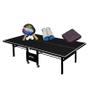 Imagem de MESA DE PING PONG MDF 18mm 1084 PRETA KLOPF + Kit Raquetes e Bolinhas + Rede Retrátil + Capa Fechada