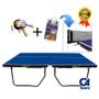 Imagem de MESA DE PING PONG MDF 25mm 1090 KLOPF + KIT Raquetes e Bolinhas 5055 + Suporte MASTER c/ Rede 5034