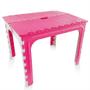 Imagem de Mesa de Plástico Dobrável Infantil Turminha Rosa