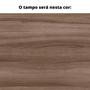 Imagem de Mesa de Reunião com Caixa de Tomada Retangular 260 x 120 cm Pé Painel PE25 em MDP Walnut Base Preto