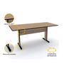 Imagem de Mesa de reunião retangular pandin maxxi - naturalle/preto
