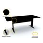 Imagem de Mesa de reunião retangular pandin maxxi - preto