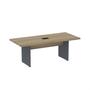 Imagem de Mesa de Reunião Retangular Pé Painel 200x90cm com Power Box
