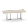 Imagem de Mesa de Reunião Retangular Tubular P25 Pandin 2,6 M Casablanca e Cinza