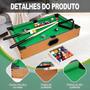 Imagem de Mesa De Sinuca Portátil - Madeira Premium Com Tecido Verde