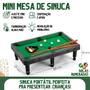 Imagem de Mesa De Sinuca Presente pra Crianças Bilhar 38x23 Completa com Tacos Bolinhas e Triângulo