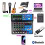 Imagem de Mesa De Som 6 Canais Bluetooth E Interface Usb 24 Efeitos Mxt Mx-6t