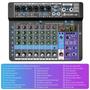 Imagem de Mesa De Som 8 Canais Mixer Áudio Usb Smart Profissional A8 Conjunto Interface Externa