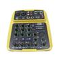 Imagem de Mesa de Som Custom Sound CMX 4C Bt Usb Interface Amarelo