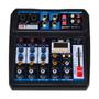 Imagem de Mesa de Som Lexsen M6 - Com 6 Canais, Efeitos e Interface USB