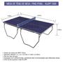 Imagem de Mesa de Tênis de Mesa/Ping-Pong em MDF 15mm e Pés com Rodízio - Klopf - Cód. 1009