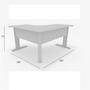 Imagem de Mesa Delta de Escritório Slim 1,60 x 1,60 com 2 Gavetas Cinza
