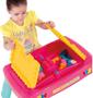 Imagem de Mesa Didática Baby Land Infantil Rosa com 20 Blocos de Montar - Cardoso Toys