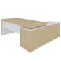 Imagem de Mesa Diretor Em L Com Tomada 183x202cm Corp A06 Carvalho/branco - Mpozenato