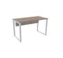 Imagem de Mesa Diretora Tubular P25 Pandin 1,5x0,6 M Walnut e Branco