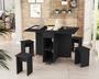 Imagem de Mesa Dobrável Aparador Multifuncional -Acompanha Bancos Jade