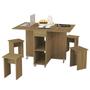 Imagem de Mesa Dobrável Aparador Multifuncional -Acompanha Bancos Jade
