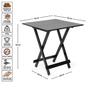 Imagem de Mesa Dobrável Bar 70x70 de Madeira Preto - Móveis Britz