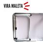 Imagem de Mesa Dobrável Camping Vira Maleta 60x45cm Ajuste Altura Estrutura Aluminio Portátil Fácil Montagem