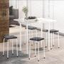 Imagem de Mesa Dobrável Com 4 Banquetas E Assentos Em material sintético Logdesign
