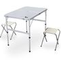 Imagem de Mesa Dobravel com Banquetas em Aluminio Maleta Domo com Alca para Camping e Pesca Nautika