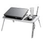 Imagem de Mesa Dobrável e Ajustável com 2 Cooler para Notebook com Suporte a Copo