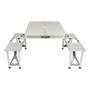 Imagem de Mesa Dobravel Maleta Deluxe com Banquetas Camping Aluminio Kala