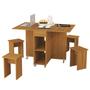 Imagem de Mesa Dobrável Multiuso Vira Aparador Jade MDF Várias Cores