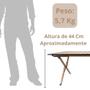 Imagem de Mesa Dobravel Ntk Frade 120 Cm X 60 Cm Portatil em Aco para Camping e Pesca  Nautika 