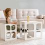 Imagem de Mesa E Cadeira Infantil Cubo Montessoriano - Branco