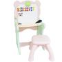 Imagem de Mesa e Lousa Mágica Pintura Infantil Didática 2x1 Dobrável Plástico Cadeira Brinqway Bw-076