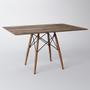 Imagem de Mesa Eames Eiffel Retangular Tampo de Madeira 120x75cm Amêndoa
