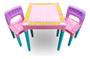 Imagem de Mesa Educativa Didática Infantil Com 2 Cadeiras Rosa Menina - Tritec