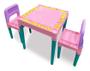 Imagem de Mesa Educativa Didática Infantil Com 2 Cadeiras Rosa Menina - Tritec