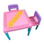 Imagem de Mesa Educativa Infantil Didática Com Duas Cadeiras Tritec